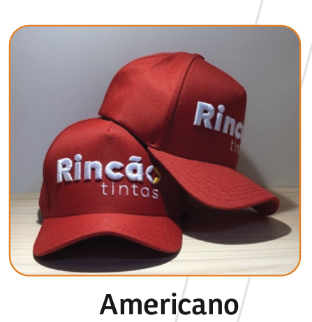 Boné tipo americano