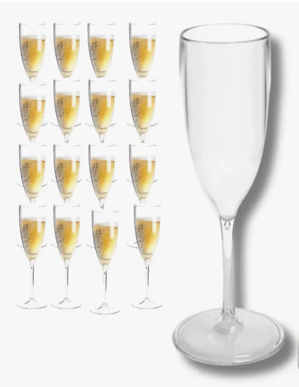 Taça champagne acrilico cristal