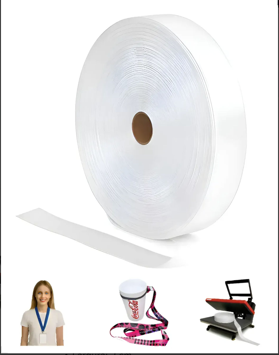 Cordão Fita Acetinada para Credencial com Mosquetão