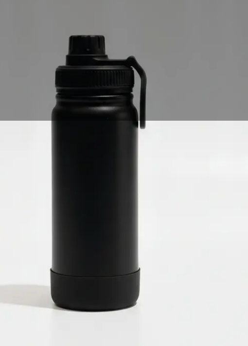 Garrafa termica inox 600ml com base silicone premium