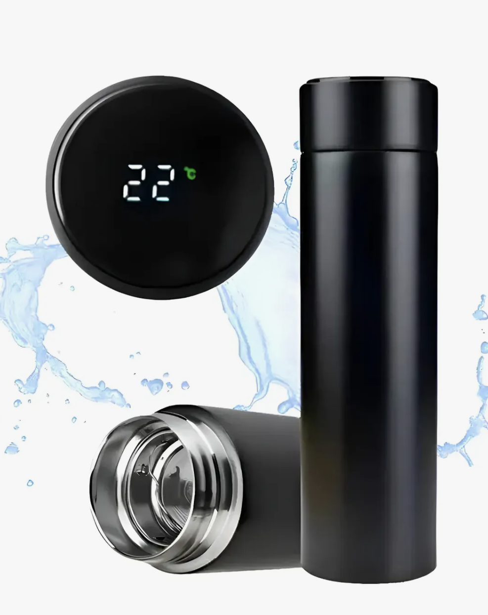 Garrafa Termica com sensor de temperatura
